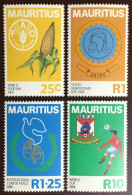 Mauritius 1986 Anniversaries & Events Plants MNH - Maurice (1968-...)