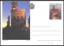 San Marino/Saint Marin: Intero, Stationery, Entier, Palazzo Pubblico, Public Building, Bâtiment Public - Postal Stationery