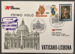 Portugal, Premier Vol Vatican, Lisbonne 3.5.1980 - (B1453) - Cartas & Documentos