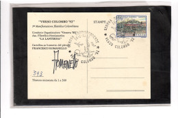 TEM19521  - GENOVA  16.2.1985    /  " VERSO COLOMBO '92 " - Christophe Colomb