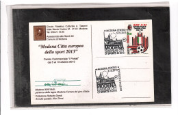 TEM19537  -  MODENA 5.10.2013    /  MOSTRA FILATELICA " MODENA CITTA'  EUROPEA DELLO SPORT 2013 " - Esposizioni Filateliche