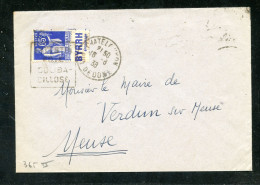 PAIX 65c Bleu Avec Bde PUBLICITAIRE  BYRRH - ENCOURAGE - OB 16/08/1938 - Briefe U. Dokumente