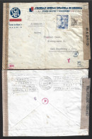 Carta Con Censura Del Gobierno Madrid 1943. 'Franco Arriba Franco'. 'Franco Lands In Spain'. Censorship Letter Madrid - Variedades & Curiosidades