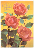 USSR 1982 HAPPY BIRTHDAY ! ROSES KOSTENKO #2171 POSTAL STATIONERY UNUSED IMPRINTED STAMP GANZSACHE - Anniversaire