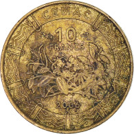 Monnaie, États De L'Afrique Centrale, 10 Francs, 2006 - República Centroafricana