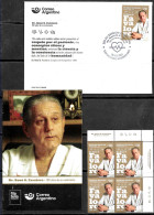 #75276 ARGENTINA 2023 DR RENE FAVALORO SURGEON MEDICINE COMBO BLX4+FDC+BROCHURE - Unused Stamps