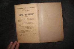 SNCF Carnet De Pesage Vierge (1946 ?) - Spoorwegen En Trams