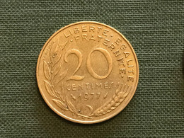 Münze Münzen Umlaufmünze Frankreich 20 Centimes 1977 - 20 Centimes