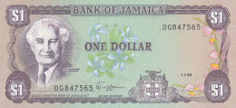 Jamaica 1 Dollars,  1989  P-68Ac   UNC - Jamaica