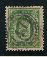 DANEMARK - Service N° 3. 16s Vert  - Oblitération 47 -  (1871) Cote 300€ - Très Beau. - Dienstmarken