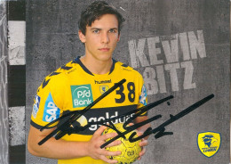 Autogramm Handball Kevin Bitz Rhein-Neckar Löwen 12-13 Mannheim Schwetzingen St.Leon-Rot Haßloch Nußloch Leutershausen - Handball