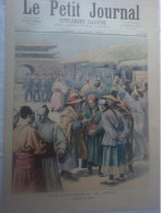 Rare Affich Biarritz Lioran Creuse Le Petit Journal 195 Agitation Corée Séoul Lix Vaisseau Chinois Coulé Japonais Tofani - 1850 - 1899