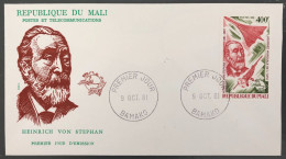 Mali, FDC Heinrich Von Stephan 9.10.1981 - (B1567) - Malí (1959-...)