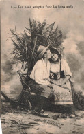 COUPLE - Les Bons Comptes Font Les Bons Amis - Un Couple De Paysans - Faucille - Sabots - Carte Postale Ancienne - Paare