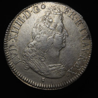 RARE - France, Louis XIV, Ecu Aux 8L 2ème Type, 1704, M - Toulouse, Argent (Silver), TTB (EF) - 1715-1774 Ludwig XV. Der Vielgeliebte