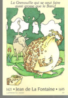 CPM  Jean De La Fontaine Fable De La Grenouille Et Du Boeuf - Contes, Fables & Légendes