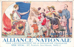 PUBLICITE - Alliance Nationale Pour L'accroissement De La Population Française - Colorisé - Carte Postale Ancienne - Advertising