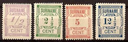 Suriname NVPH Nr 65/68 Postfris/MNH Hulpuitgifte 1912 - Suriname ... - 1975