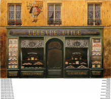 Photo Cpsm Cpm Grand Format Commerces " LEFEVRE UTILE " Biscuiterie à Paris - Restaurants