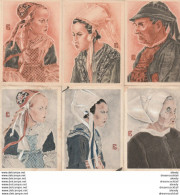 (XX) 6 X Mignonettes Visages Et Pays Breton Par Geo Fourrier - Fourrier, G.