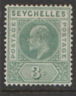 Seychelles  1906  SG  61  3c  Mounted Mint - Seychelles (...-1976)