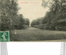 76 SAINT-SAËNS. Avenue Du Quesnay Avec Fillette Ramassant Des Fleurs 1909 - Saint Saens
