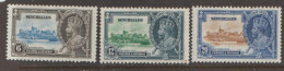 Seychelles  1935  SG  128-30  Silver Jubilee    Mounted Mint - Seychelles (...-1976)