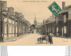 (DENIS) 18 BRINON-SUR-SAULDRE. Grande Rue Avec Attelage De Chien - Brinon-sur-Sauldre