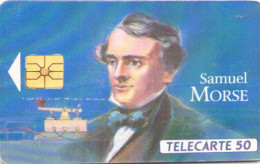 France - 1993 - Télécarte 50 Unités - Les Grandes Figures Des Télécommunications - Samuel MORSE - 1993