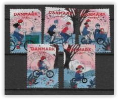 Danemark 2023 Série Oblitérée Cyclisme Partout - Used Stamps