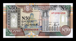 Somalia Bundle Taco 100 Banknotes 50 Shillings 1991 Pick R2b Large Serial Sc Unc - Somalië