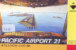 Télécarte  JAPON * PACIFIC AIRPORT *  (2661)  AVIATION * AIRLINE Phonecard  JAPAN AIRPLANE * FLUGZEUG - Flugzeuge