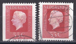 Pays Bas - 1970 - 1980  ( Juliana )   Y&T  N °  1035a   1035b   Oblitéré - Oblitérés
