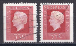 Pays Bas - 1970 - 1980  ( Juliana )   Y&T  N °  1035 A    1035 B    Oblitéré - Oblitérés