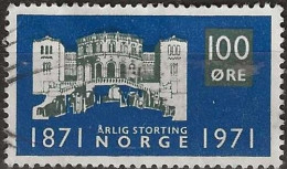 NORWAY 1971 Centenary Of Introduction Of Annual Parliamentary Sessions  - 100ore Parliament House, Oslo FU - Oblitérés