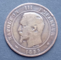 10 Centimes 1855 MA - Napoléon III Tête Nue - 10 Centimes