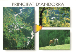 ANDORRE - Principat D'Andorra - Multi-vues - Carte Postale - Andorre