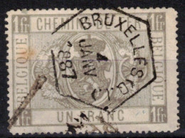 BELGIQUE      1879/82      TR6 Ou 6a ?  Oblitéré  "Bruxelles" - Gebraucht