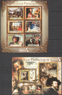 Bc1036 2011 Mozambique Art Paintings Flamengos Van Dyck Rubens Hals Kb+Bl Mnh - Other & Unclassified