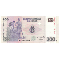 Billet, République Démocratique Du Congo, 200 Francs, 2007-07-31, KM:99a, NEUF - Republic Of Congo (Congo-Brazzaville)