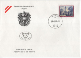 Austria Osterreich 1988 FDC Stifte Und Klöster, 850 Jahre Stift Zwettl, Monastery, Canceled In Wien - FDC