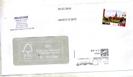 Lettre Poste Privée Debex Vignette Eglise - Privées & Locales