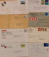 Portugal - Lote De 8 Cartas / Cover - Com Flâmulas / Streamer - Lettres & Documents