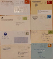 Portugal - Lote De 8 Cartas / Cover - Com Flâmulas / Streamer - Lettres & Documents