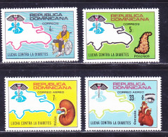 DOMINICAINE N°  749 & 750, A263 & 264 ** MNH Neufs Sans Charnière (D5686) Lutte Contre Le Diabète - 1974 - Dominican Republic