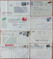 Portugal - Lote De 8 Cartas / Cover - Com Flâmulas / Streamer - Cartas & Documentos