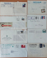 Portugal - Lote De 8 Cartas / Cover - Com Flâmulas / Streamer - Lettres & Documents