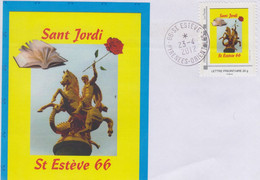 Enveloppe   FRANCE    SANT  JORDI     SAINT  ESTEVE    2012 - Sonstige & Ohne Zuordnung