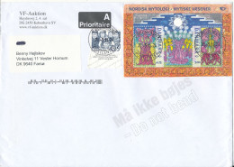 Denmark Cover 20-5-2011 With Single Stamp And Souvenir Sheet Big Size Cover - Briefe U. Dokumente