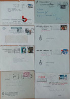 Portugal - Lote De 8 Cartas / Cover - Com Flâmulas / Streamer - Covers & Documents